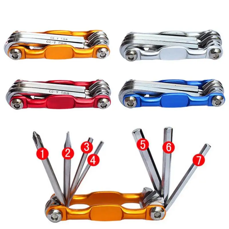 7 in 1 Multi-Function Bike Bicycle Mechanic Repair Tool Kit Screwdriver Hexagonal Wrenches Tools
7 in 1 Multi-Function Bike Bicycle Mechanic Repair Tool Kit Screwdriver Hexagonal Wrenches Tools