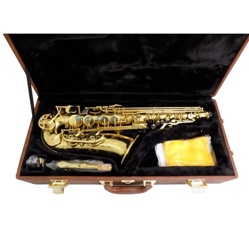 Professional Alto saxophone for Performance Italian Pads Yellow brass body Wind Musical instruments
Professional Alto saxophone for Performance Italian Pads Yellow brass body Wind Musical instruments