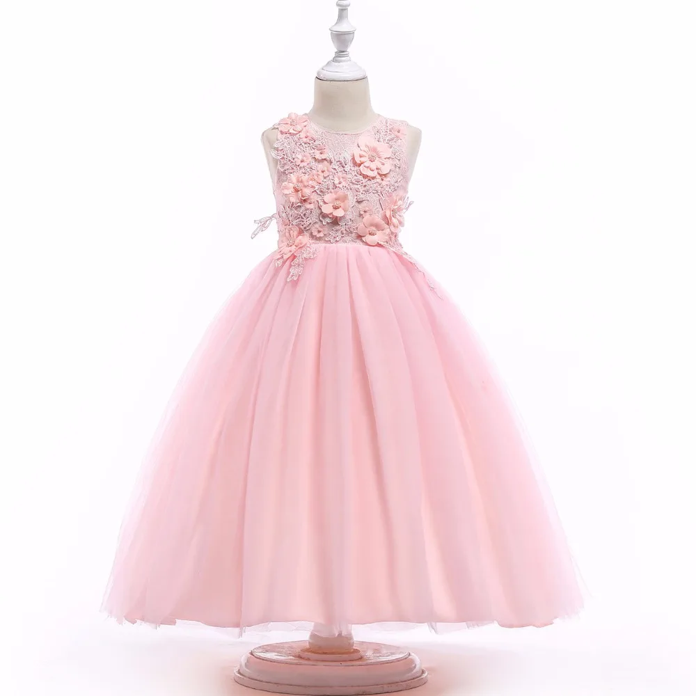 Cute Ball Gown Lace Flower Girl Dresses Sleeveless O-Neck Girls Kids Evening Gowns First Communion Dresses for Children
Cute Ball Gown Lace Flower Girl Dresses Sleeveless O-Neck Girls Kids Evening Gowns First Communion Dresses for Children