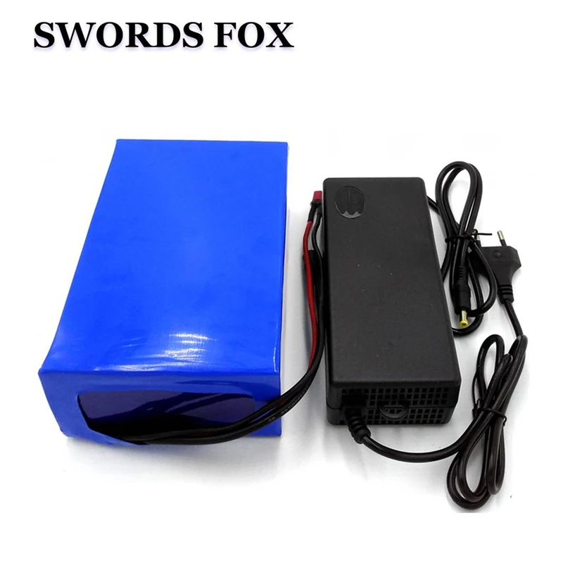 SWORDS FOX 52V 10Ah E-Bike battery 14S 18650 li-ion 51.8V Battery pack for Electric Bicycle 48V 1000W 1200W Motor
SWORDS FOX 52V 10Ah E-Bike battery 14S 18650 li-ion 51.8V Battery pack for Electric Bicycle 48V 1000W 1200W Motor