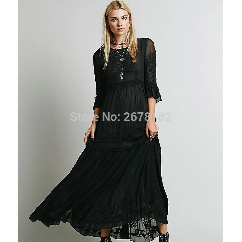 2018 sexy Bohemia embroidery women's white ruffles elegant sweet long loose dress people popular party maxi dresses
2018 sexy Bohemia embroidery women's white ruffles elegant sweet long loose dress people popular party maxi dresses