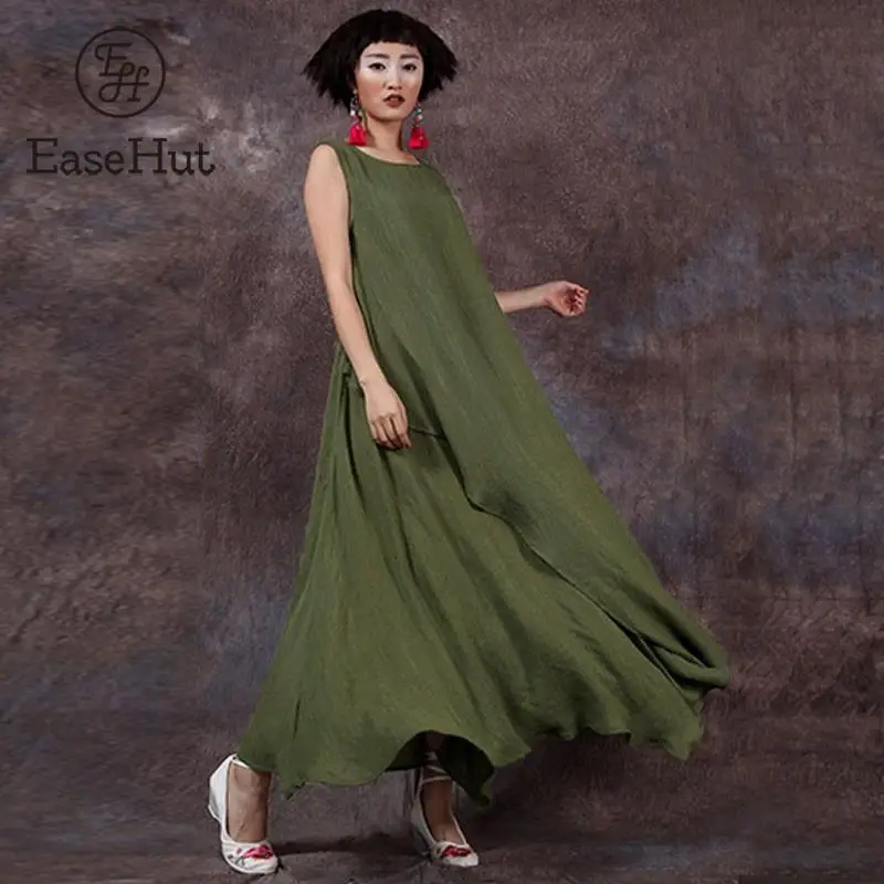 EaseHut 5XL Plus Size Dress Women Vintage O Neck Sleeveless Maxi Long Dresses Ladies Loose Casual Big Size Summer Dress 2019
EaseHut 5XL Plus Size Dress Women Vintage O Neck Sleeveless Maxi Long Dresses Ladies Loose Casual Big Size Summer Dress 2019