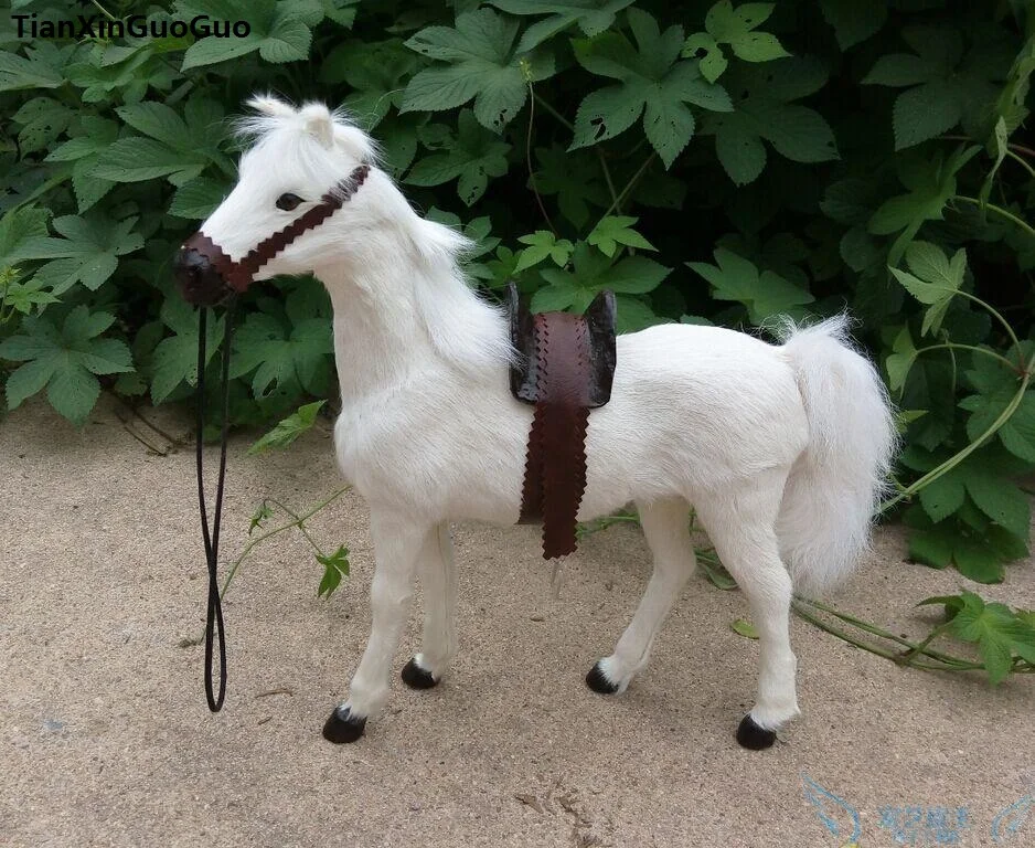 simulation horse large 36x34cm hard model polyethylene&furs white horse with saddle, handicraft home decoration gift s0779
simulation horse large 36x34cm hard model polyethylene&furs white horse with saddle, handicraft home decoration gift s0779