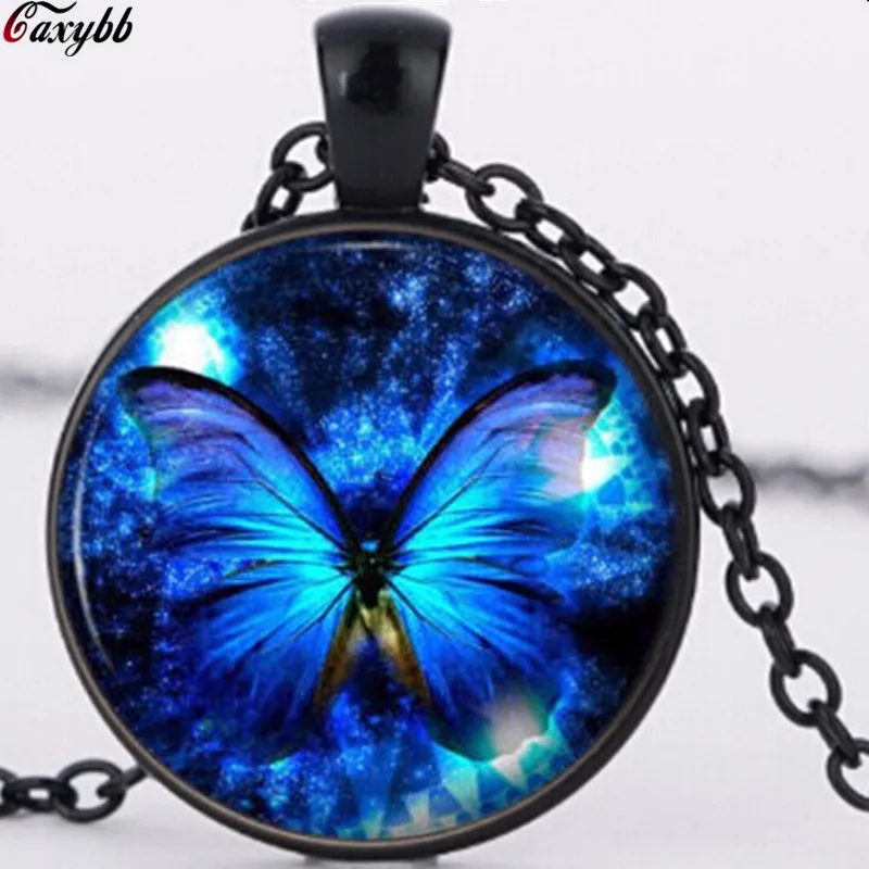 Blue Butterfly Pendant Necklace fashion vintage Glass pendant dome Cabochon Round Pendant steampunk necklace Jewelry
Blue Butterfly Pendant Necklace fashion vintage Glass pendant dome Cabochon Round Pendant steampunk necklace Jewelry