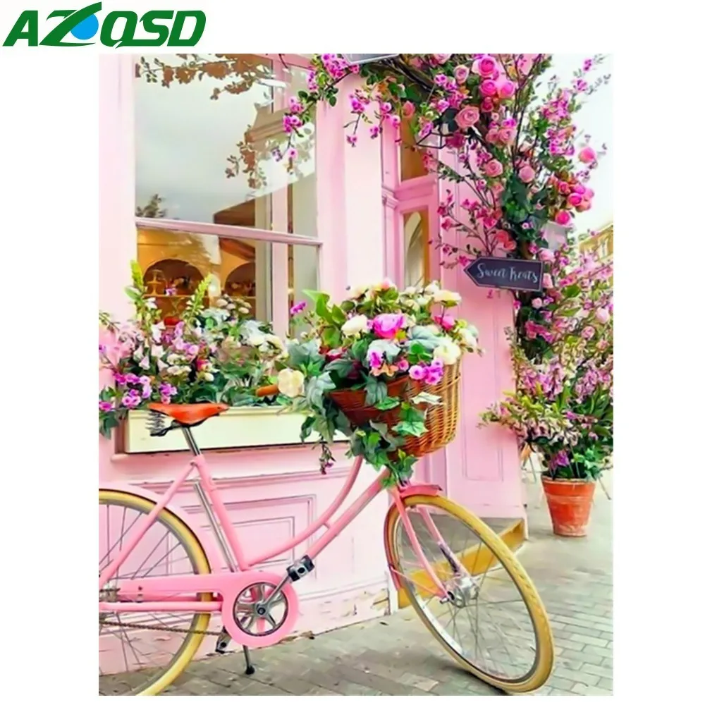 AZQSD Diamond Painting Full Square Flowers Bicycles Handmade Gift Diamond Embroidery Rhinestone Mosaic Painting Home Decor
AZQSD Diamond Painting Full Square Flowers Bicycles Handmade Gift Diamond Embroidery Rhinestone Mosaic Painting Home Decor
