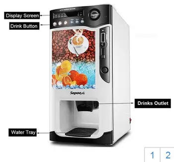 Free shipping 220v 110v SC-8703BC3H3 cooling and heating commercial automatic instant coin operated tea coffee vending machine
Free shipping 220v 110v SC-8703BC3H3 cooling and heating commercial automatic instant coin operated tea coffee vending machine