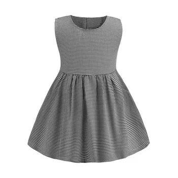 Girl's O-neck Sleeveless Classical Stripes Design Casual Fashion Knee Length A-line Summer Dresses Thin Stripes Cotton Dresses
Girl's O-neck Sleeveless Classical Stripes Design Casual Fashion Knee Length A-line Summer Dresses Thin Stripes Cotton Dresses