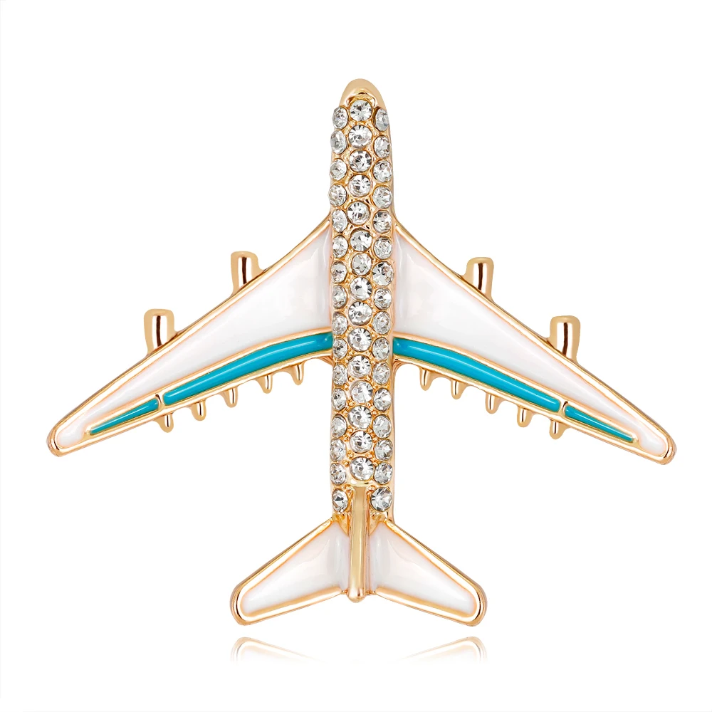 Lkeran New popular brooch Personality cartoon alloy rhinestone aircraft brooch brooch ladies clothing accessories
Lkeran New popular brooch Personality cartoon alloy rhinestone aircraft brooch brooch ladies clothing accessories