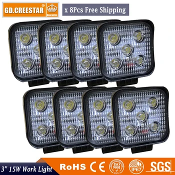 15W Offroad LED Work Light Bar Driving Fog Lamp For Car ATV SUV 4WD 4X4 Motorcycle Truck Auto Boat Wagon Bike Headlight x8pcs
15W Offroad LED Work Light Bar Driving Fog Lamp For Car ATV SUV 4WD 4X4 Motorcycle Truck Auto Boat Wagon Bike Headlight x8pcs