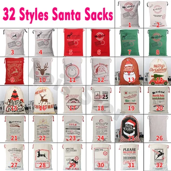 20pcs/lot Xmas Santa Sack Bag 32 Styles Larger Canvas Cotton Elk Santa Claus Drawstring Gift Bag Christmas Decoration Supplies
20pcs/lot Xmas Santa Sack Bag 32 Styles Larger Canvas Cotton Elk Santa Claus Drawstring Gift Bag Christmas Decoration Supplies
