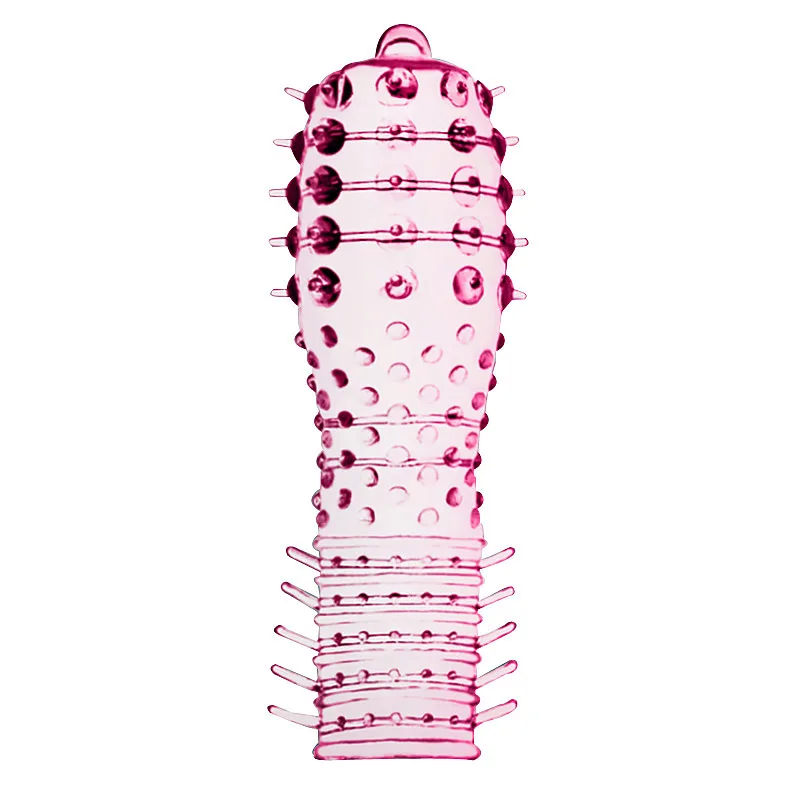 

Adult sexual toys Reusable Condom For Men Penis Extensions Sleeve With Spike Big Dotted Cock Ring Ejaculation Delay Extender