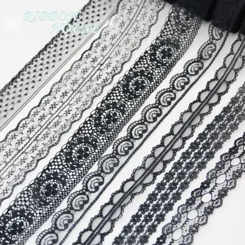 (10 yards/roll) Black lace fabric Webbing Decoration Lovely gift packing Material
(10 yards/roll) Black lace fabric Webbing Decoration Lovely gift packing Material