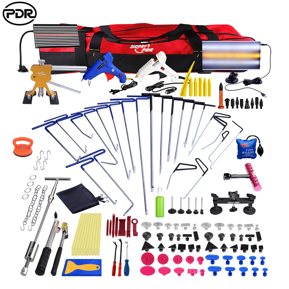 PDR Dent Repair Tool Paintless Dent Removal Puller Tabs Lifter Tool Kit Glue Gun reverse hammer hand tool
PDR Dent Repair Tool Paintless Dent Removal Puller Tabs Lifter Tool Kit Glue Gun reverse hammer hand tool