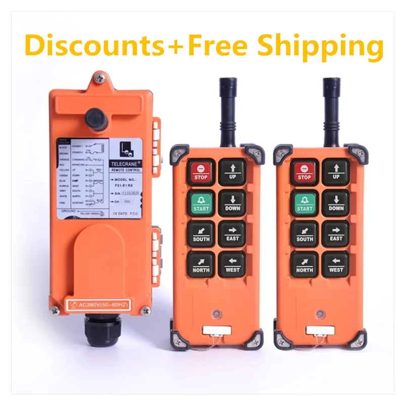 Hotsale F21-E1B Industrial Crane Wireless radio RF Remote Control 2 Transmitter 1 Receiver for truck hoist crane
Hotsale F21-E1B Industrial Crane Wireless radio RF Remote Control 2 Transmitter 1 Receiver for truck hoist crane