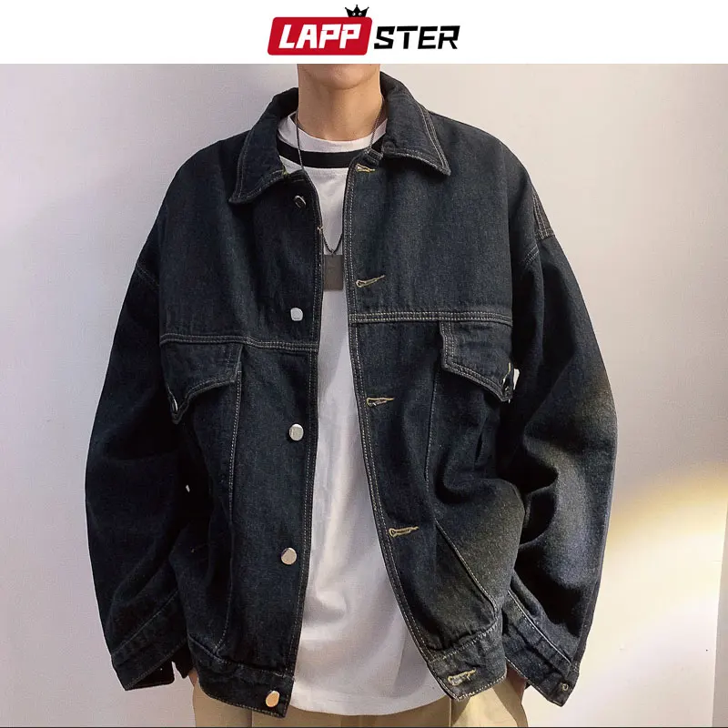 LAPPSTER Streetwear Vintage Jeans Jacket Men Clothes 2019 Mens Harajuku Hip Hop Windbreaker Male Pockets Designer Denim Jackets
LAPPSTER Streetwear Vintage Jeans Jacket Men Clothes 2019 Mens Harajuku Hip Hop Windbreaker Male Pockets Designer Denim Jackets
