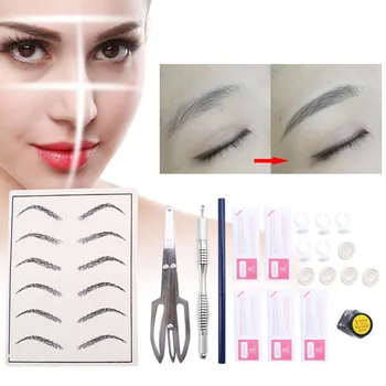 Eyebrow Tattoo Practice Kit Permanent Eyebrow Microblading Pen Ink Cups Practical Skin Set with Blades Tattoo Makeup Tool
Eyebrow Tattoo Practice Kit Permanent Eyebrow Microblading Pen Ink Cups Practical Skin Set with Blades Tattoo Makeup Tool