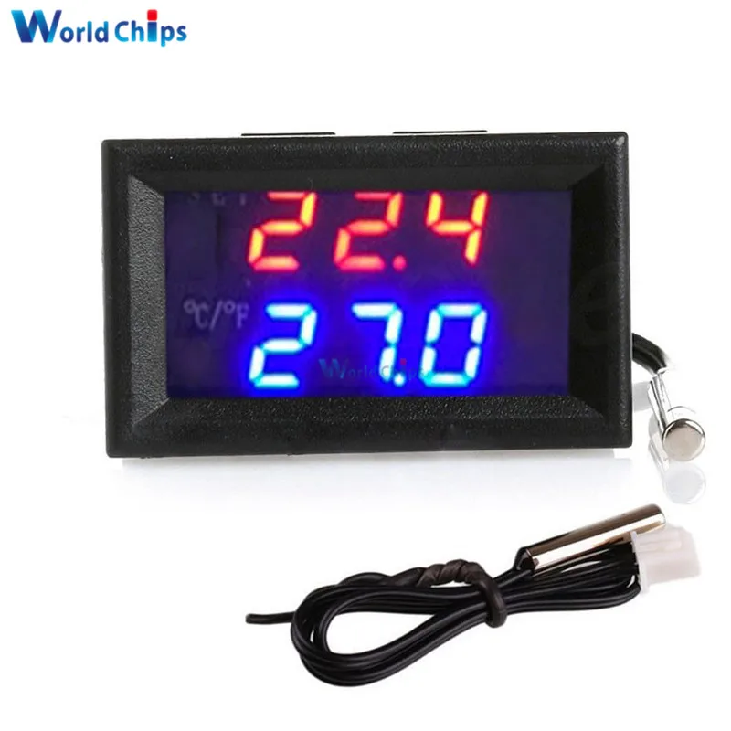 W1209WK Digital LED Thermostat Temperature Controller Smart Temp Sensor Board Module 12V DC + Waterproof NTC Sensor
W1209WK Digital LED Thermostat Temperature Controller Smart Temp Sensor Board Module 12V DC + Waterproof NTC Sensor