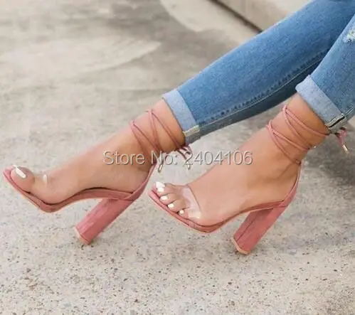 2017 Summer Sandales Femmes Clear Strap Sandals Chunky High Heels Women Ankle Strap Shoes Free Shipping
2017 Summer Sandales Femmes Clear Strap Sandals Chunky High Heels Women Ankle Strap Shoes Free Shipping