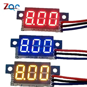 DC 0-30V 3 Wires 0.36 inch 0.36'' Blue Red Green LED Panel Voltage Meter 3-Digital Display Voltmeter
DC 0-30V 3 Wires 0.36 inch 0.36'' Blue Red Green LED Panel Voltage Meter 3-Digital Display Voltmeter
