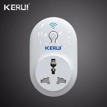 

Wireless Kerui Indepedent Remote Wifi Socket Switch Smart Power Plug 433MHz EU US UK AU Standard for Home Security Alarm System