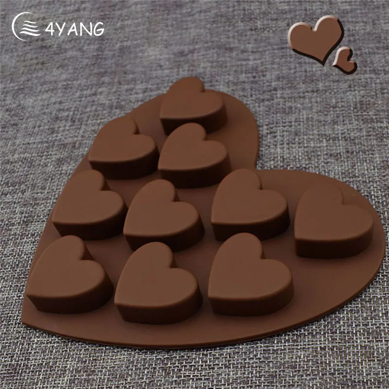 4 YANG Food Grade Silicone Heart Cake Chocolate Mold 3D Love Heart Candy Cookie Fondant Jelly Ice Mould DIY Tools
4 YANG Food Grade Silicone Heart Cake Chocolate Mold 3D Love Heart Candy Cookie Fondant Jelly Ice Mould DIY Tools