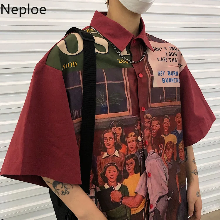 Neploe Harajuku Blouse Women Vintage Cartoon Funny Print Short Sleeve Shirt Summer Tops Femme Streetwear Loose Long Shirts 39523
Neploe Harajuku Blouse Women Vintage Cartoon Funny Print Short Sleeve Shirt Summer Tops Femme Streetwear Loose Long Shirts 39523