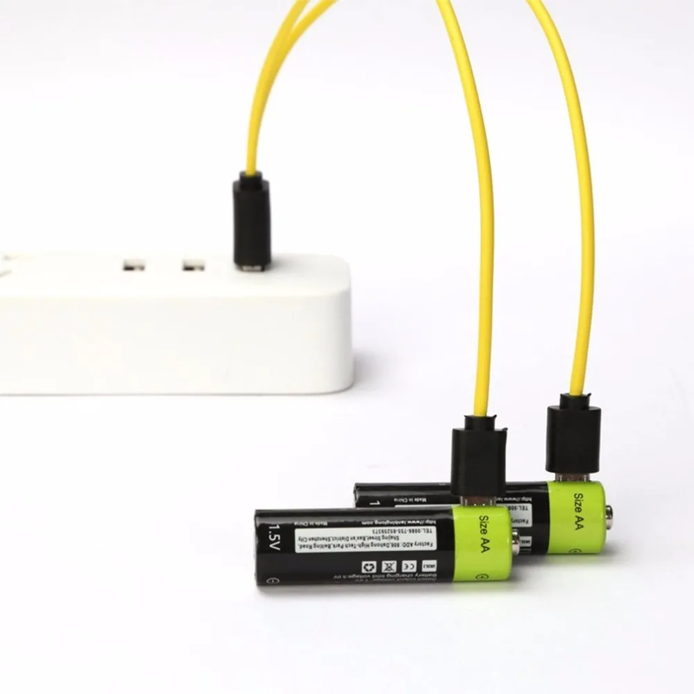 ZNTER Original AA 1.5V 1250mAh USB Rechargeable Battery Lithium Polymer Batteria Charged by Micro USB Cable Dropshipping
ZNTER Original AA 1.5V 1250mAh USB Rechargeable Battery Lithium Polymer Batteria Charged by Micro USB Cable Dropshipping