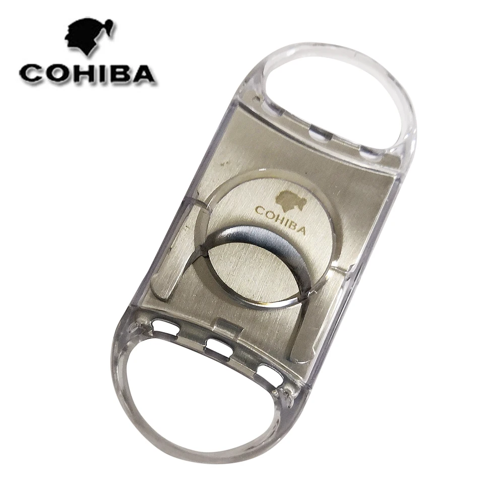 COHIBA Cutter Silver Stainless Steel Pocket Cigar Cutter Knife Scissors Double Blades Cuba Cigar Cutter Cohiba Cigar Accessories
COHIBA Cutter Silver Stainless Steel Pocket Cigar Cutter Knife Scissors Double Blades Cuba Cigar Cutter Cohiba Cigar Accessories