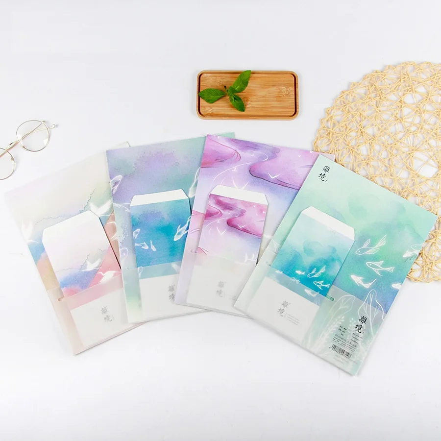 9pcs/Set 3 envelopes + 6 writting paper Creative Dreamland Series Envelope For Gift Korean Stationery
9pcs/Set 3 envelopes + 6 writting paper Creative Dreamland Series Envelope For Gift Korean Stationery