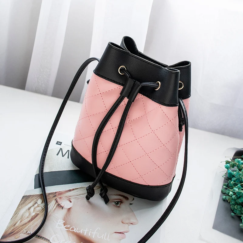 women's handbag small bag mini purse Drawstring bucket bags plaid brand designer string cute lady's out street shoulder bags
women's handbag small bag mini purse Drawstring bucket bags plaid brand designer string cute lady's out street shoulder bags