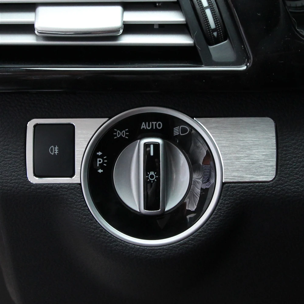 Кнопка регулировки фар 2 шт. декоративная отделка для Mercedes Benz A W176 B W246 C W204 E W212 GLA GLK