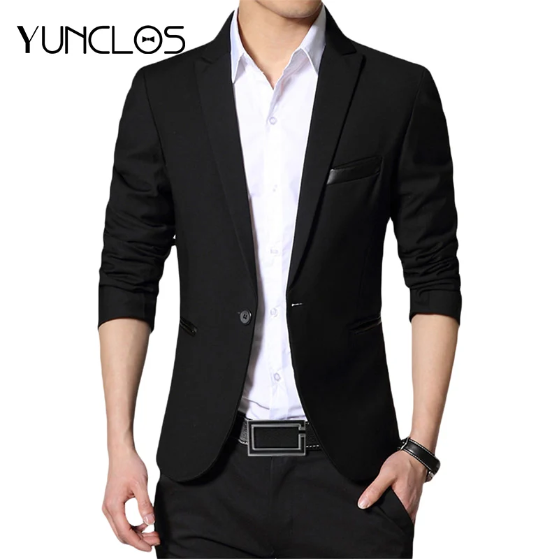 YUNCLOS New One Button Blazer for Men Casual Slim Fit Jackets Solid Color Business Wedding Party Men Blazer Jackets
YUNCLOS New One Button Blazer for Men Casual Slim Fit Jackets Solid Color Business Wedding Party Men Blazer Jackets
