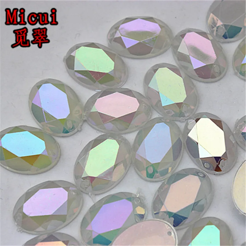 Micui 40PCS 13*18mm AB Jelly Oval Acrylic Rhinestones Flatback Stones For Clothes Dress Decorations sew on 2 Hole MC19
Micui 40PCS 13*18mm AB Jelly Oval Acrylic Rhinestones Flatback Stones For Clothes Dress Decorations sew on 2 Hole MC19