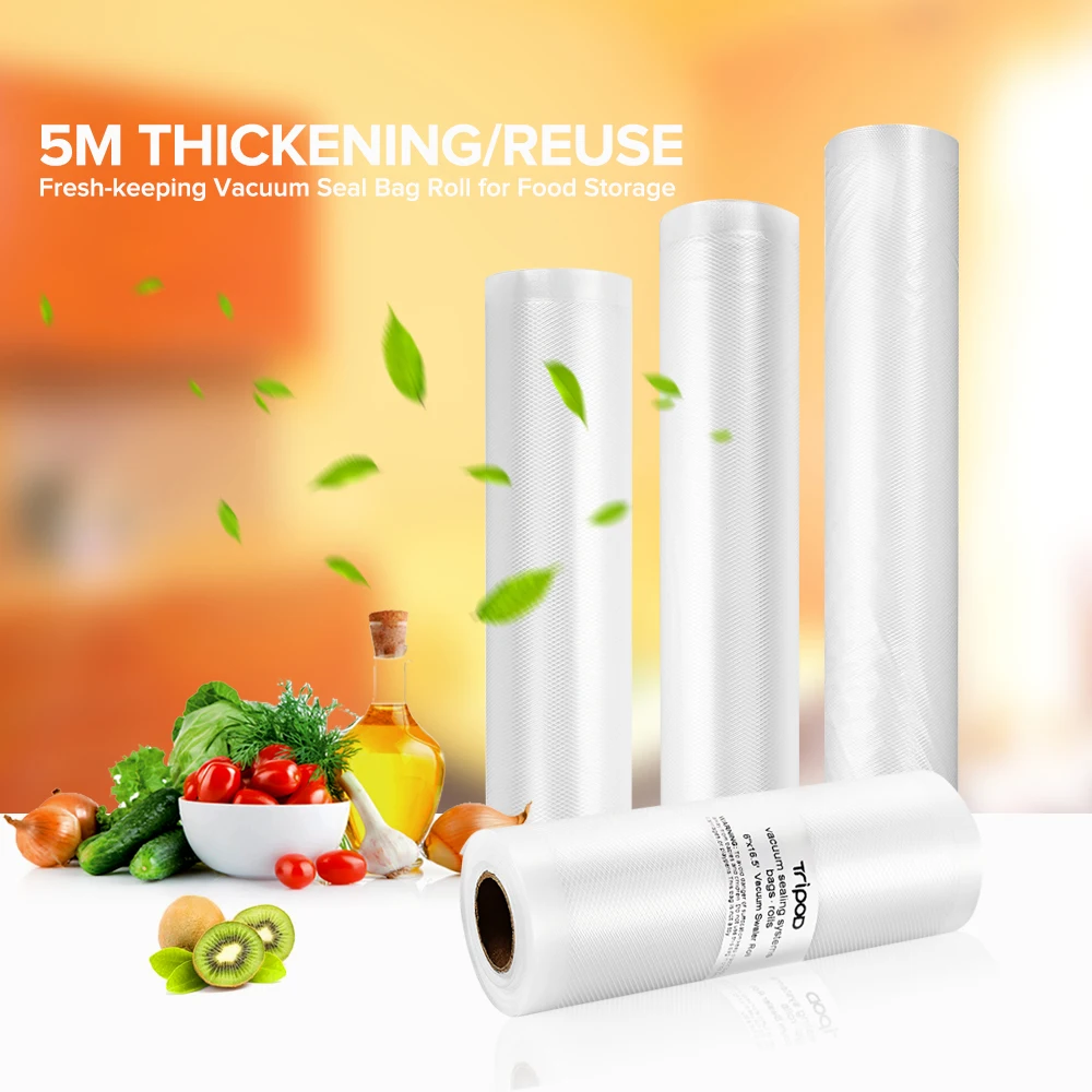 Vacuum Bags For Food Storage 1 Roll Fresh-keeping Bag Of Vacuum Sealer Bag Packaging Film Keep Fresh Up To 6x Longer Non-toxic
Vacuum Bags For Food Storage 1 Roll Fresh-keeping Bag Of Vacuum Sealer Bag Packaging Film Keep Fresh Up To 6x Longer Non-toxic