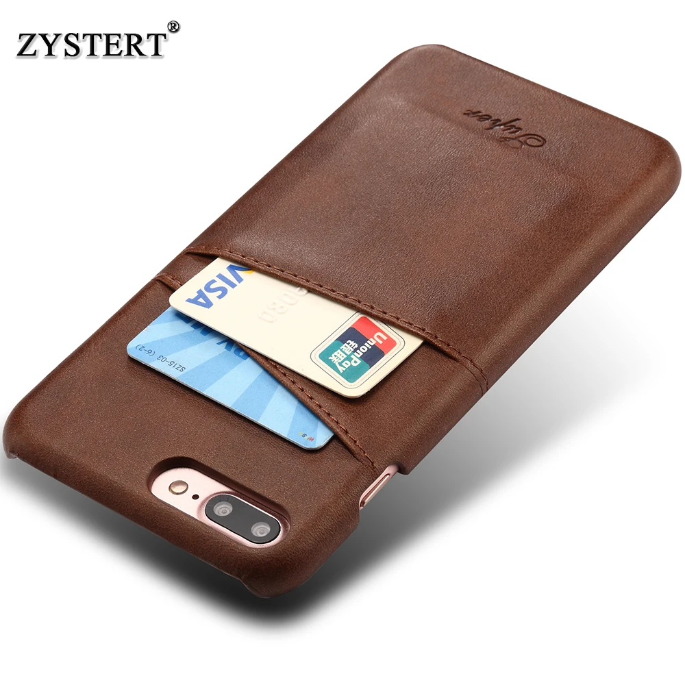 Чехол ZYSTERT для iPhone 7 Plus чехлы кожаный Роскошный кошелек держатель карт мягкая