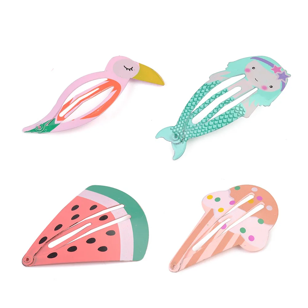 2pc/lot Animal Pattern Print Mermaid Snap Hair Clips Kids Cartoon Design Barrettes Girls Watermelon Metal Fruit Hairpin HC088
2pc/lot Animal Pattern Print Mermaid Snap Hair Clips Kids Cartoon Design Barrettes Girls Watermelon Metal Fruit Hairpin HC088
