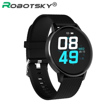 Robotsky T4 Smart Watch IP68 Waterproof Bluetooth Tempered glass Fitness Bracelet Heart Rate Monitor Sport Smartwatch Men Women
Robotsky T4 Smart Watch IP68 Waterproof Bluetooth Tempered glass Fitness Bracelet Heart Rate Monitor Sport Smartwatch Men Women