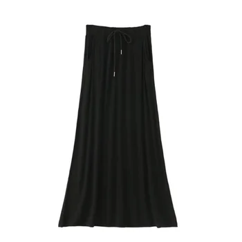 Long Skirt Summer Skirts Womens Solid Modal High Elastic Waist Pocket Casual Ladies Skirts
Long Skirt Summer Skirts Womens Solid Modal High Elastic Waist Pocket Casual Ladies Skirts