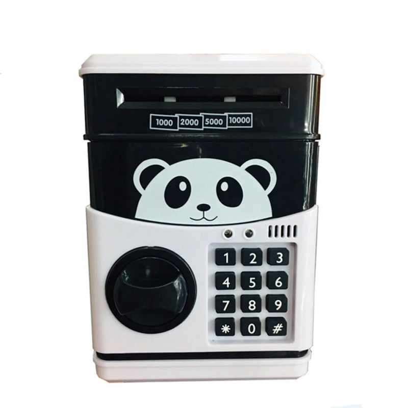 ATM Password Panda shaped piggy Bank Money Saving Box Coin Bank Gifts Automatic Deposit Banknote For Kids копилки для денег
ATM Password Panda shaped piggy Bank Money Saving Box Coin Bank Gifts Automatic Deposit Banknote For Kids копилки для денег