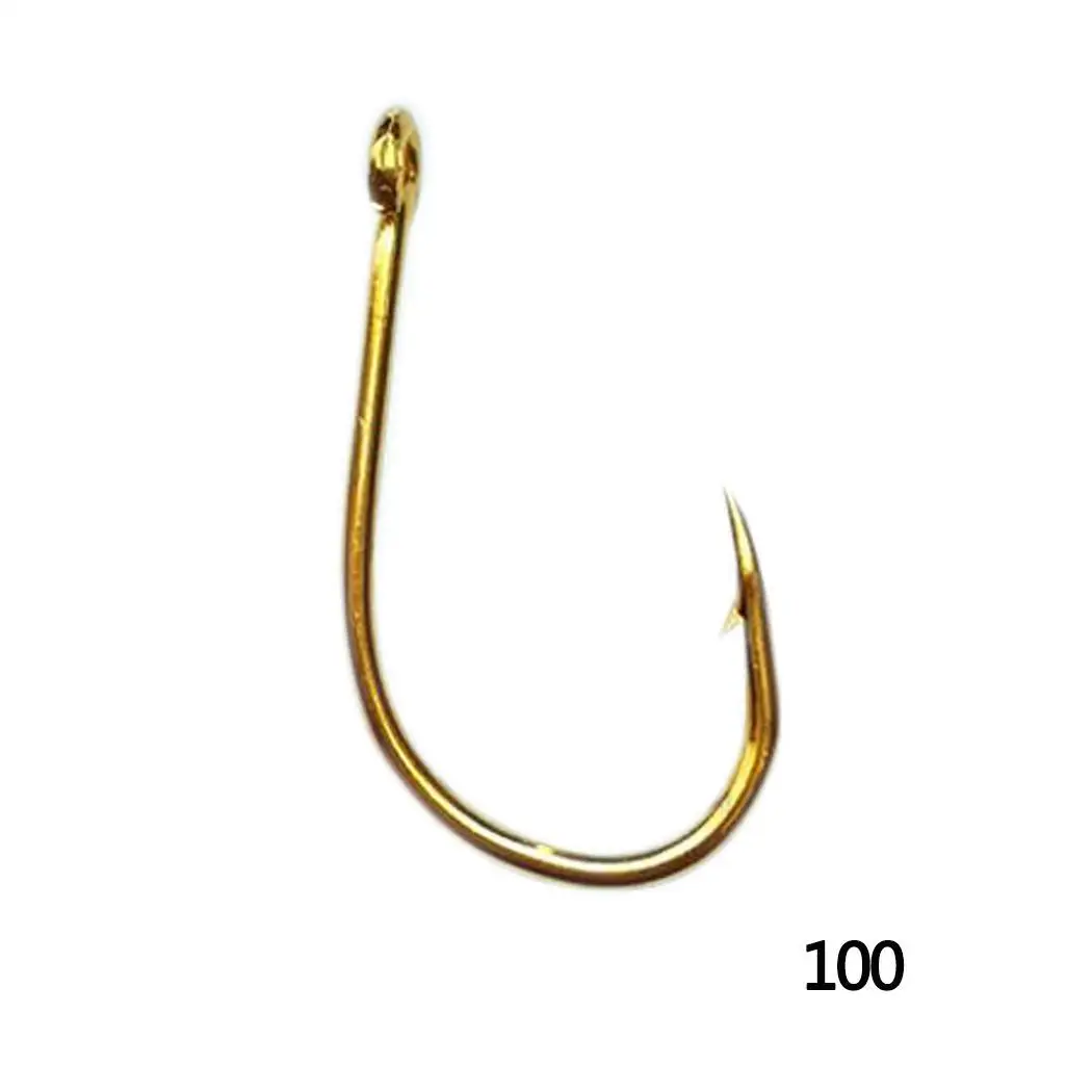 100 Pcs/Box Fishing Hook Set with Holes Gold, Black Perforated Hook Fishing Gear Supplies
100 Pcs/Box Fishing Hook Set with Holes Gold, Black Perforated Hook Fishing Gear Supplies