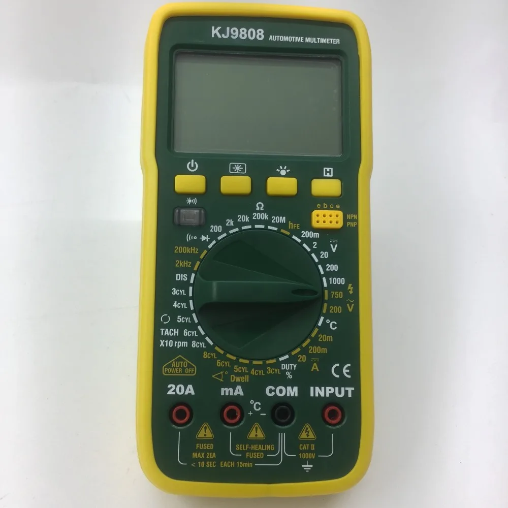 Auto-Ranging Digital Multimeter AC/DC Voltage DC Current Resistance Diodes Transistor hFE Tester Car Diagnostic Tools
Auto-Ranging Digital Multimeter AC/DC Voltage DC Current Resistance Diodes Transistor hFE Tester Car Diagnostic Tools