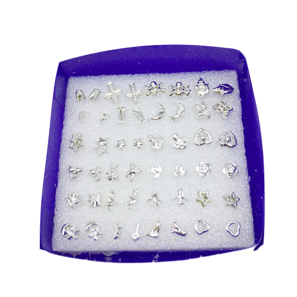 24 Pair/Set!!!! Silver Fashion Unisex Mix Styles Stud Earrings Women Men Plated Allergy Free Trendy Unisex Stud Earrings Jewelry
24 Pair/Set!!!! Silver Fashion Unisex Mix Styles Stud Earrings Women Men Plated Allergy Free Trendy Unisex Stud Earrings Jewelry