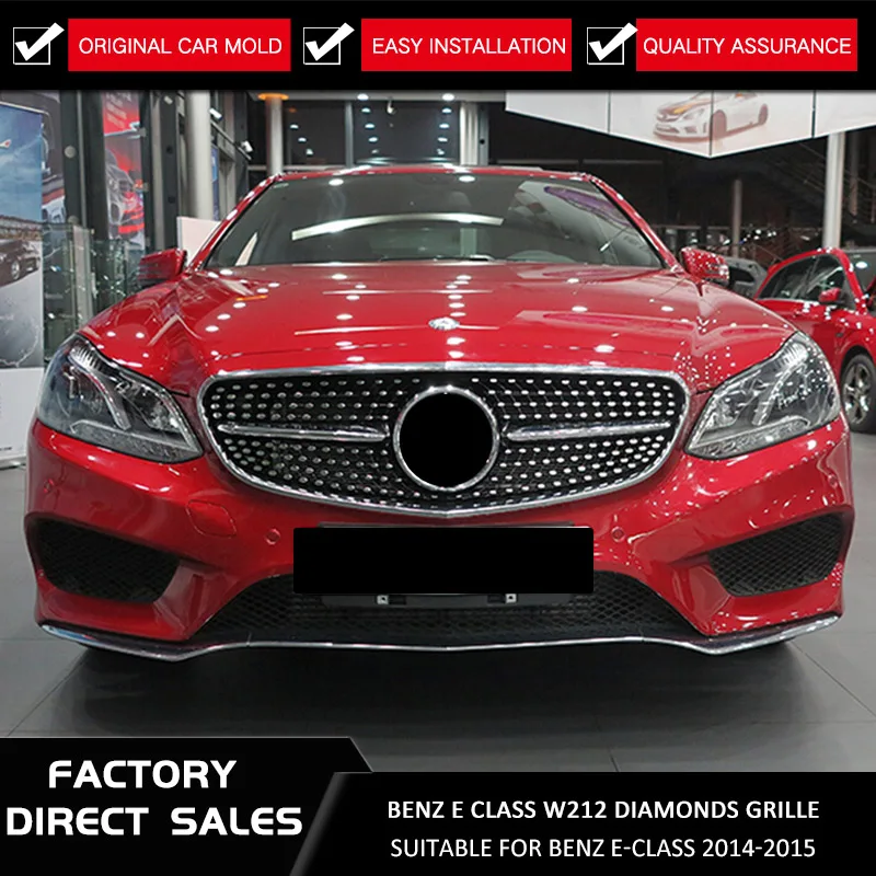 W212 Facelifted Diamond Front Racing Grill Grille for Mercedes-Benz W212 E-class E200 E260 E180 E300 Black/Silver 2013 2014 2015
W212 Facelifted Diamond Front Racing Grill Grille for Mercedes-Benz W212 E-class E200 E260 E180 E300 Black/Silver 2013 2014 2015