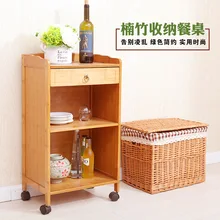 Mobil Basit Çay Dolapları Başucu depolama dolabı yan kabin Ofis Gradevin Mutfak Dolabı Raf Ahşap(China)