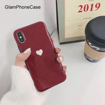 Glam Phone Case Simple Glitter Love Heart Phone Case For iphone XS Max XR XS 8 8 plus 7 7plus 6/6S Plus Wine Red Soft Cover
Glam Phone Case Simple Glitter Love Heart Phone Case For iphone XS Max XR XS 8 8 plus 7 7plus 6/6S Plus Wine Red Soft Cover