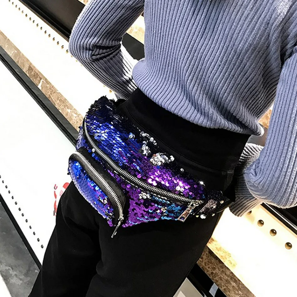 SUNNY BEACH brand Hot Selling Sequined Bag Waist Pack Women Waist Bag Travel Handy Fanny Multi-function Shoulder Bags
SUNNY BEACH brand Hot Selling Sequined Bag Waist Pack Women Waist Bag Travel Handy Fanny Multi-function Shoulder Bags