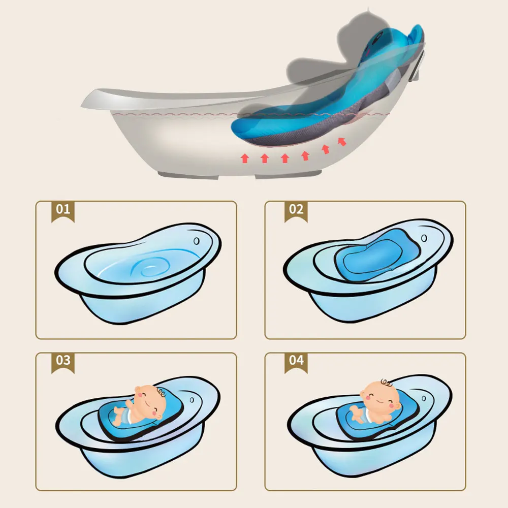 Плавающий Коврик для ванны новорожденных детский стул и полка сиденье подушка