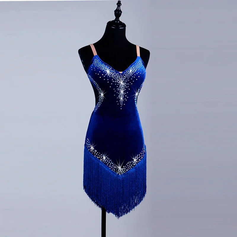 Платье Для Бальных Танцев Валенсия Темно Синее — Vdresse.ru