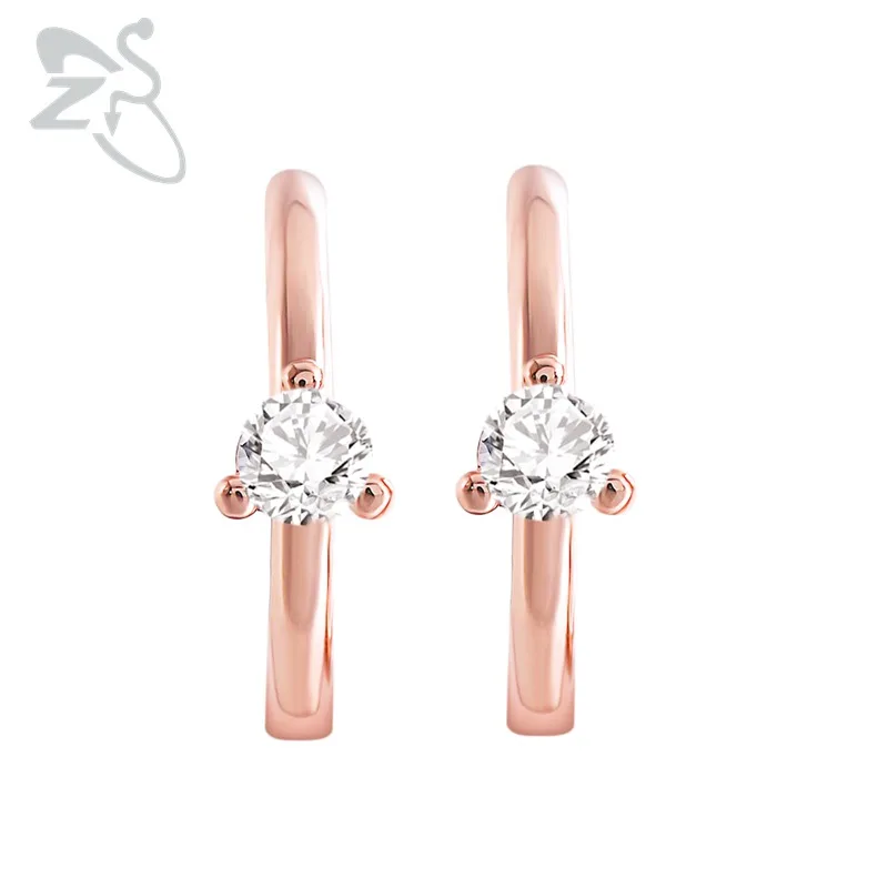 ZS Crystal Round Earrings Fashion Jewelry Hoop Earrings for Women Rose Gold Hoop Earrings Cubic Zircon boucle d'oreille Aros
ZS Crystal Round Earrings Fashion Jewelry Hoop Earrings for Women Rose Gold Hoop Earrings Cubic Zircon boucle d'oreille Aros