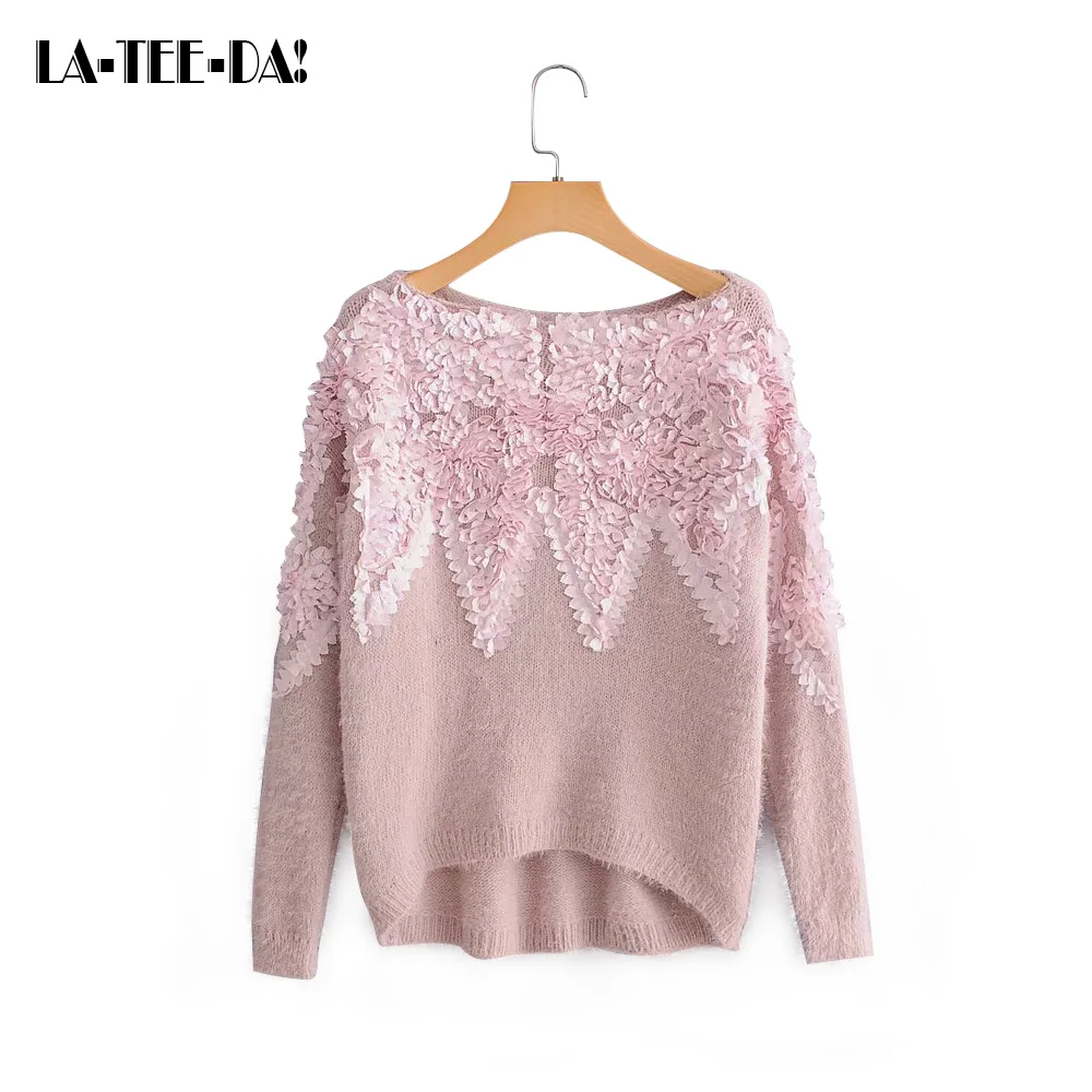 LTD1198375 ELYB New Pullover Appliques 3D Flowers Sweater Women Faux Mink Cashmere Streetwear Lady O-Neck Loose Top Vestidos
LTD1198375 ELYB New Pullover Appliques 3D Flowers Sweater Women Faux Mink Cashmere Streetwear Lady O-Neck Loose Top Vestidos